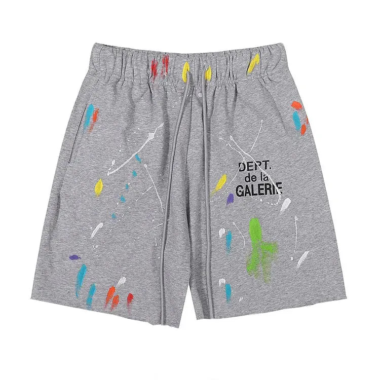 Big & Tall Splash Ink Athletic Shorts for big men view 3