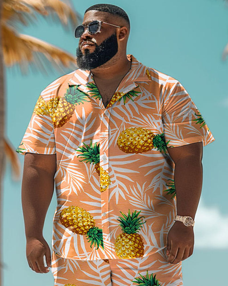 Big & Tall Hawaiian Tropical Graphic Jeans for big men view 2