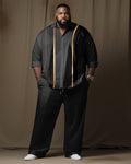 Big & Tall Gradient Graphic Shirt Pants Set for big men view 1