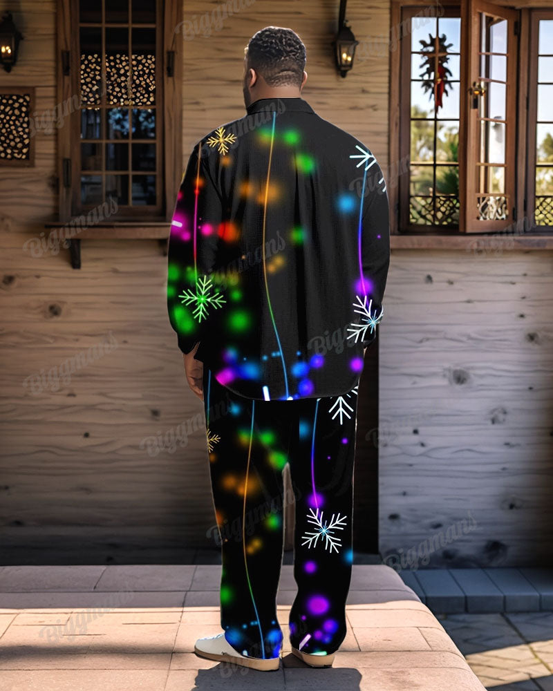 Big & Tall Graphic T-Shirt Pants Set for big men view 2
