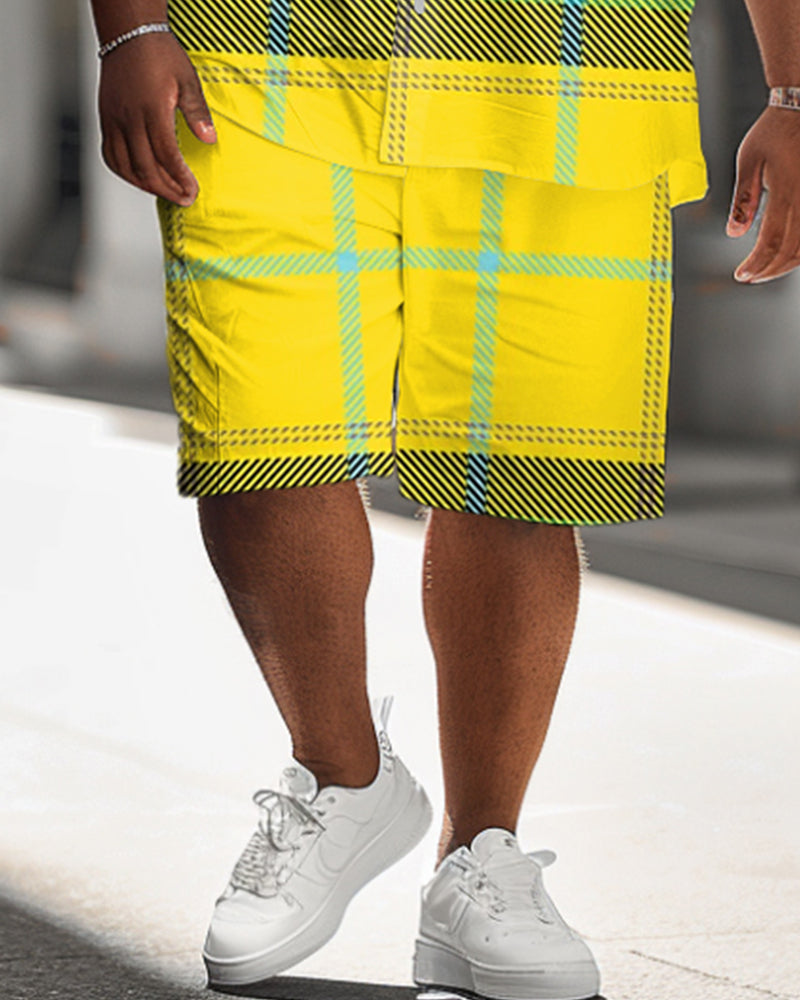 Big & Tall Plaid Jeans for big men view 3