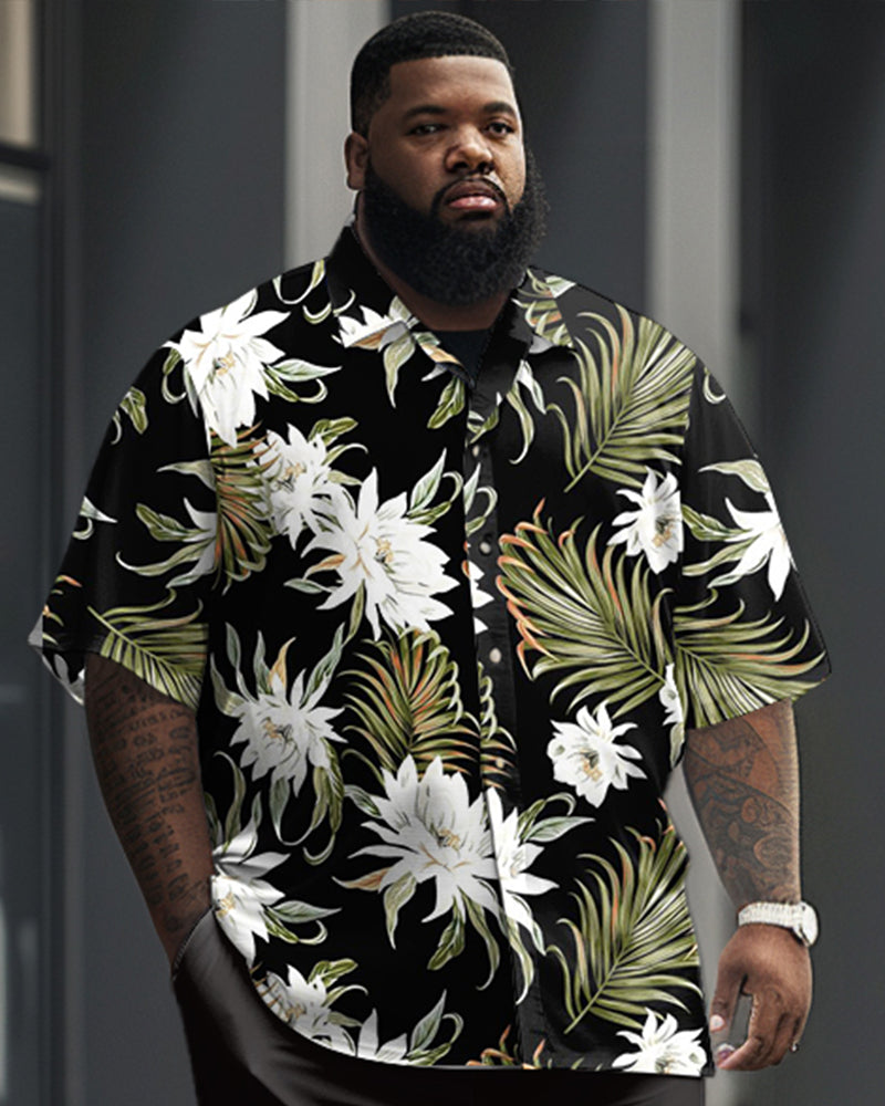 Big & Tall Floral Business Casual Jeans for big men view 2