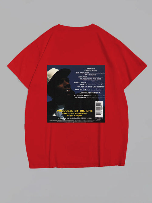 Big & Tall Red Graphic T-Shirt for big men view 2