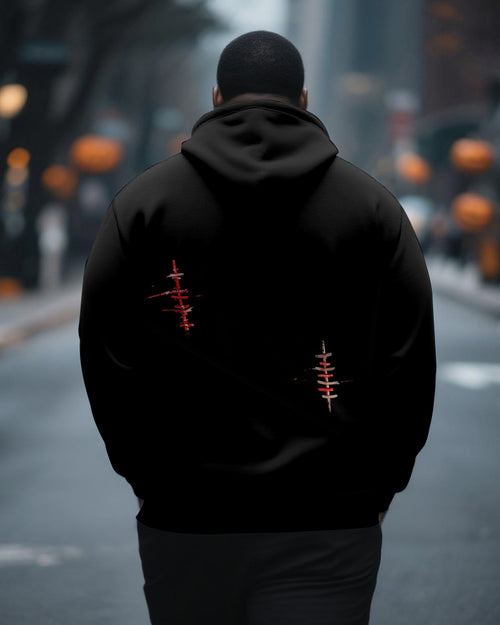 Big & Tall Graphic Hoodie for big men view 2