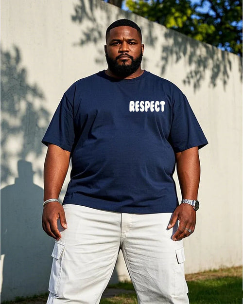 Big & Tall Blue Graphic Jeans for big men view 2