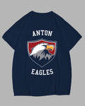 Big & Tall Blue Navy Graphic T-Shirt for big men