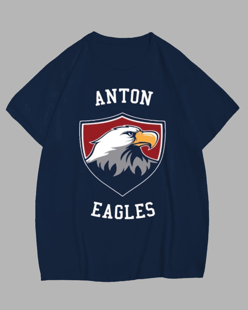 Big & Tall Blue Navy Graphic T-Shirt for big men