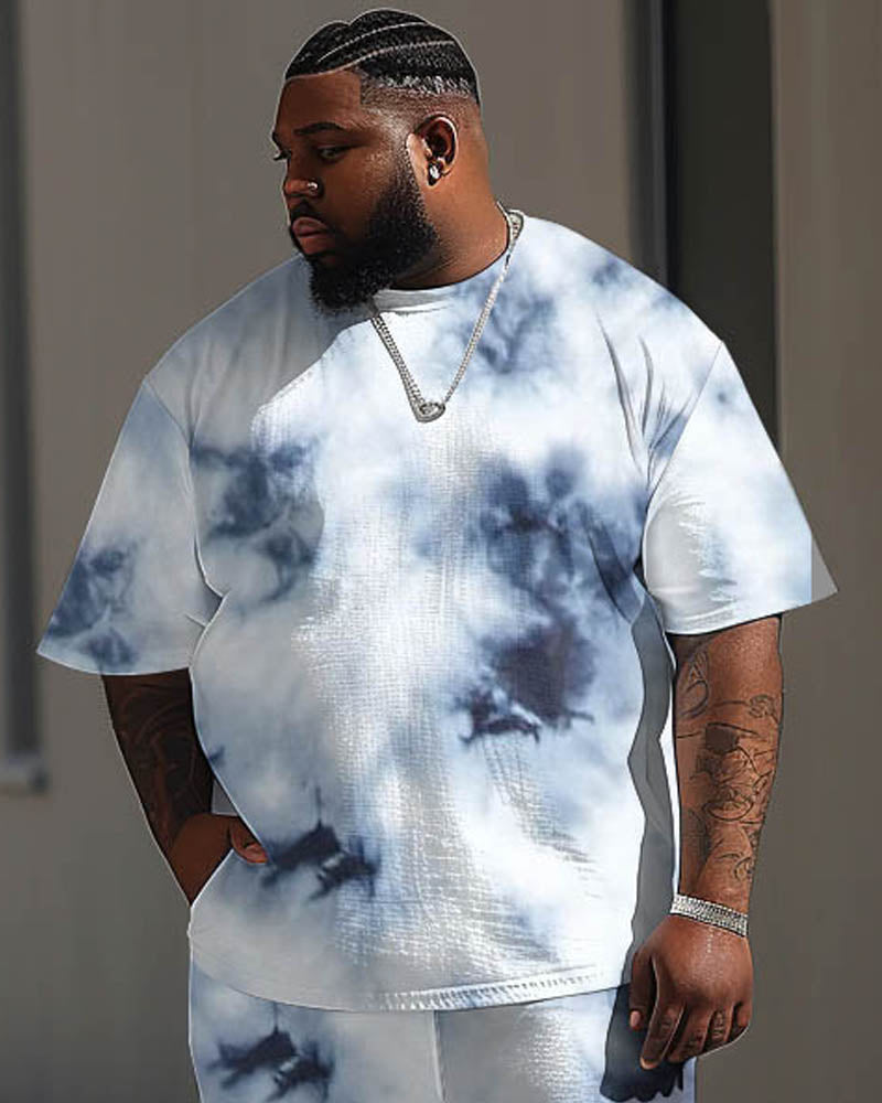 Big & Tall Splash Ink Two-piece Set for big men view 2