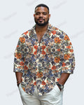 Big & Tall Streetwear Long Sleeve Shirt for big men view 1