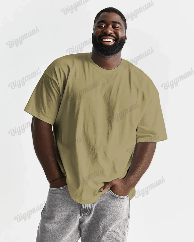 Big & Tall Solid Color T-Shirt for big men view 6