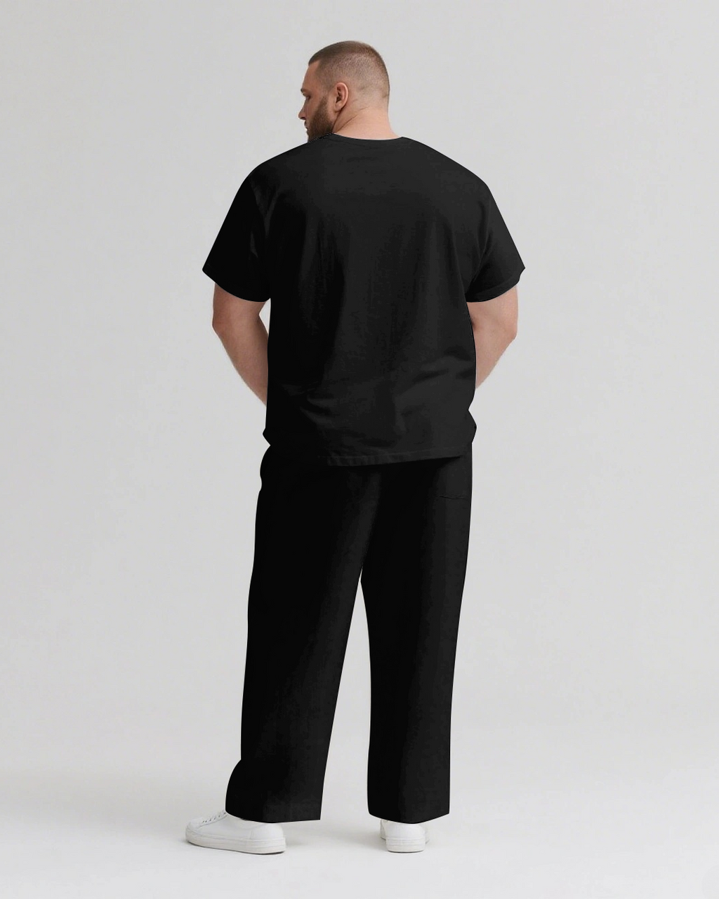 Big & Tall Streetwear Two-piece Set for big men view 3