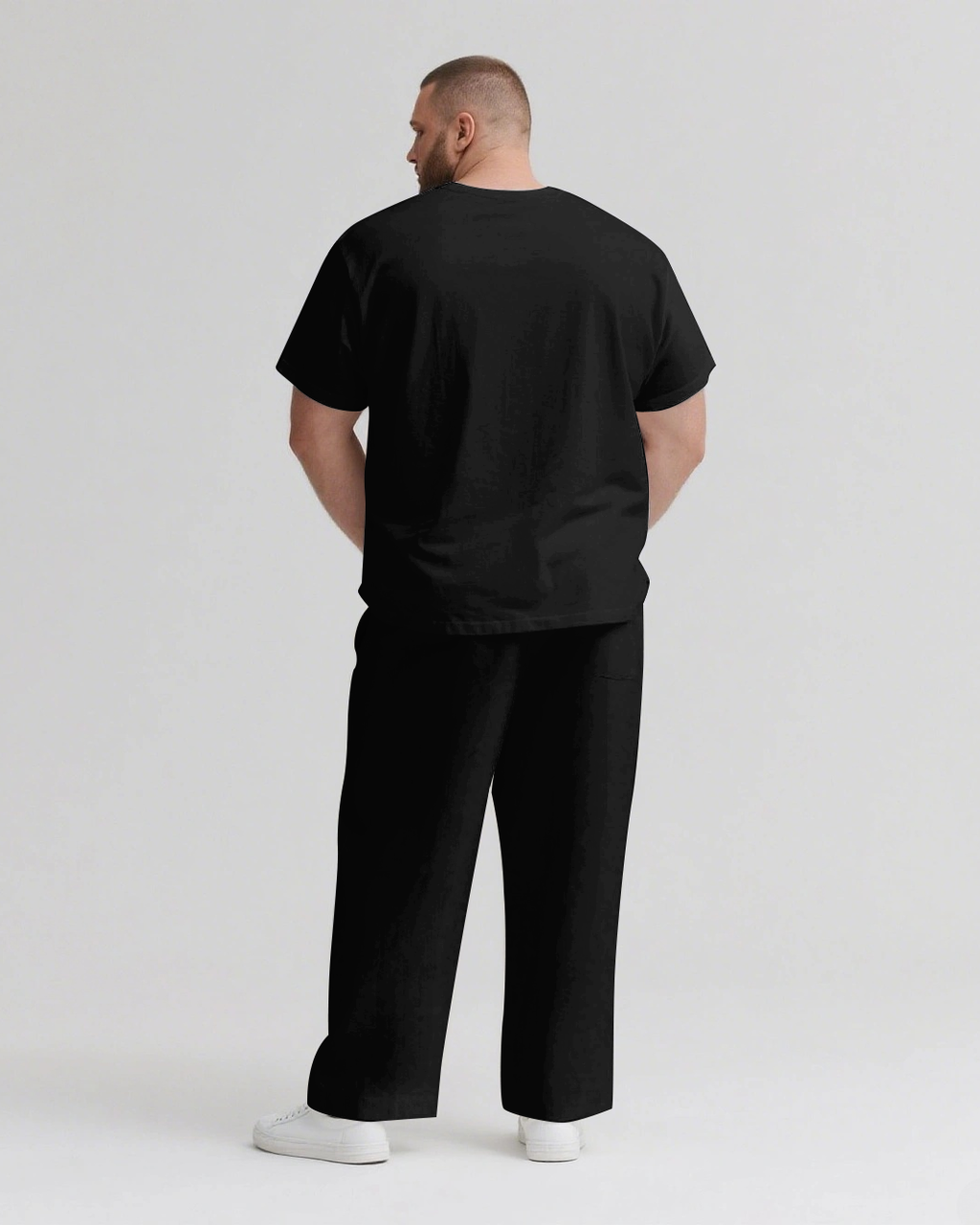 Big & Tall Streetwear T-Shirt Pants Set for big men view 3