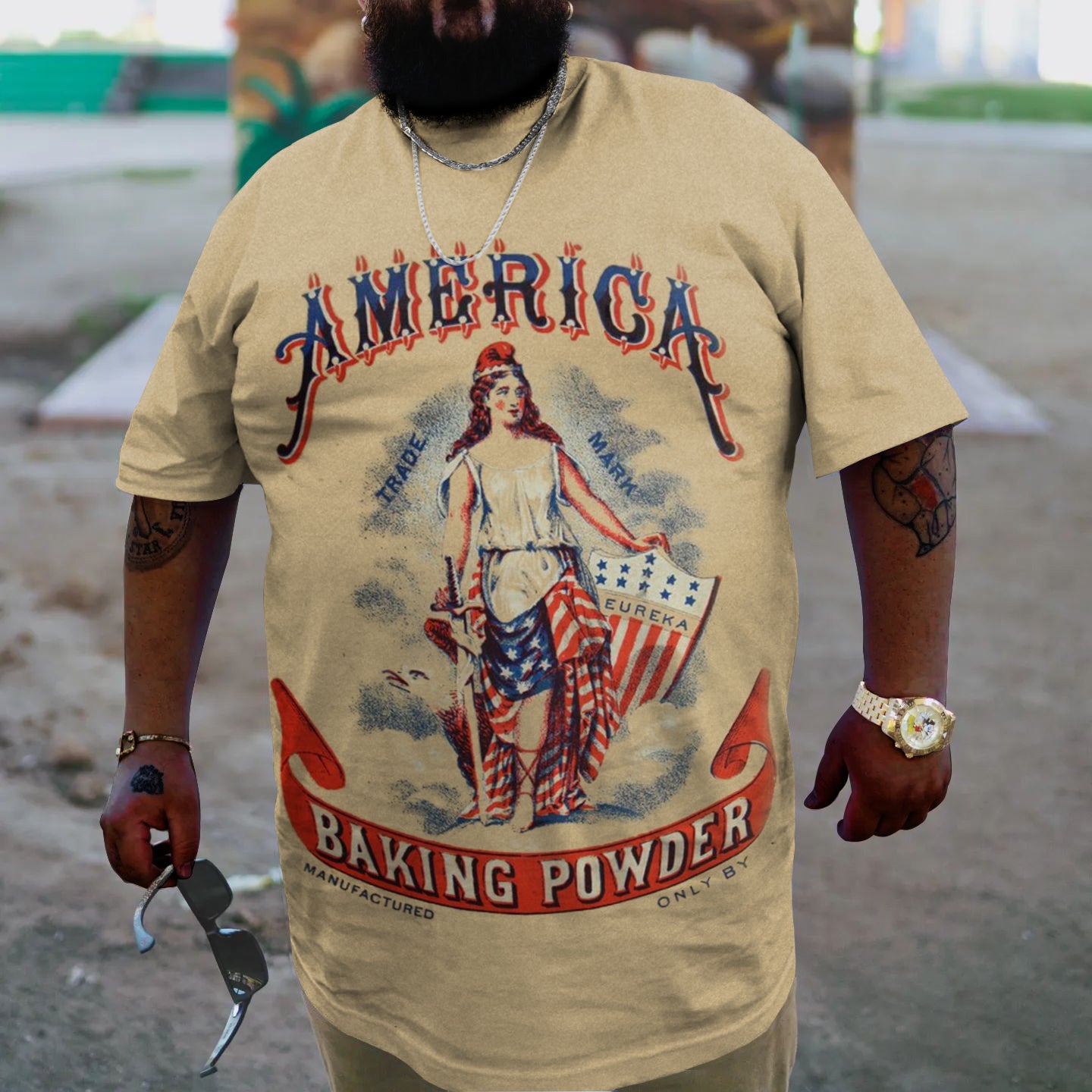 Big & Tall Streetwear T-Shirt for big men view 2