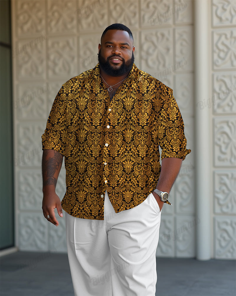 Big & Tall Vintage Two-piece Set for big men view 3