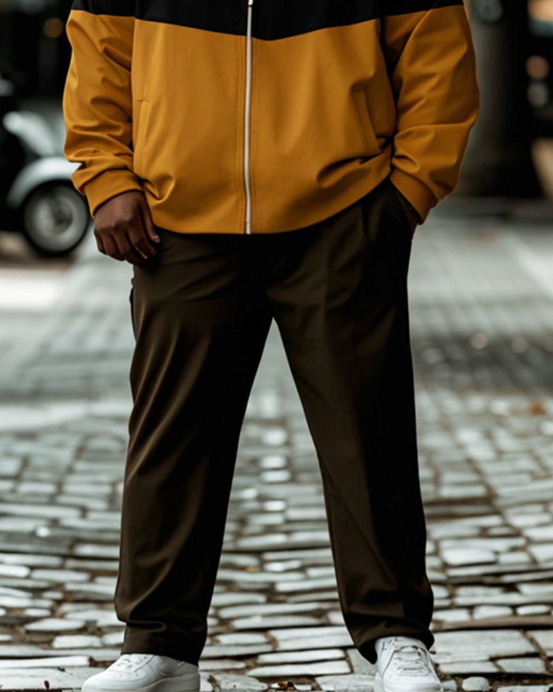 Big & Tall Colorblock Two-piece Set for big men view 3