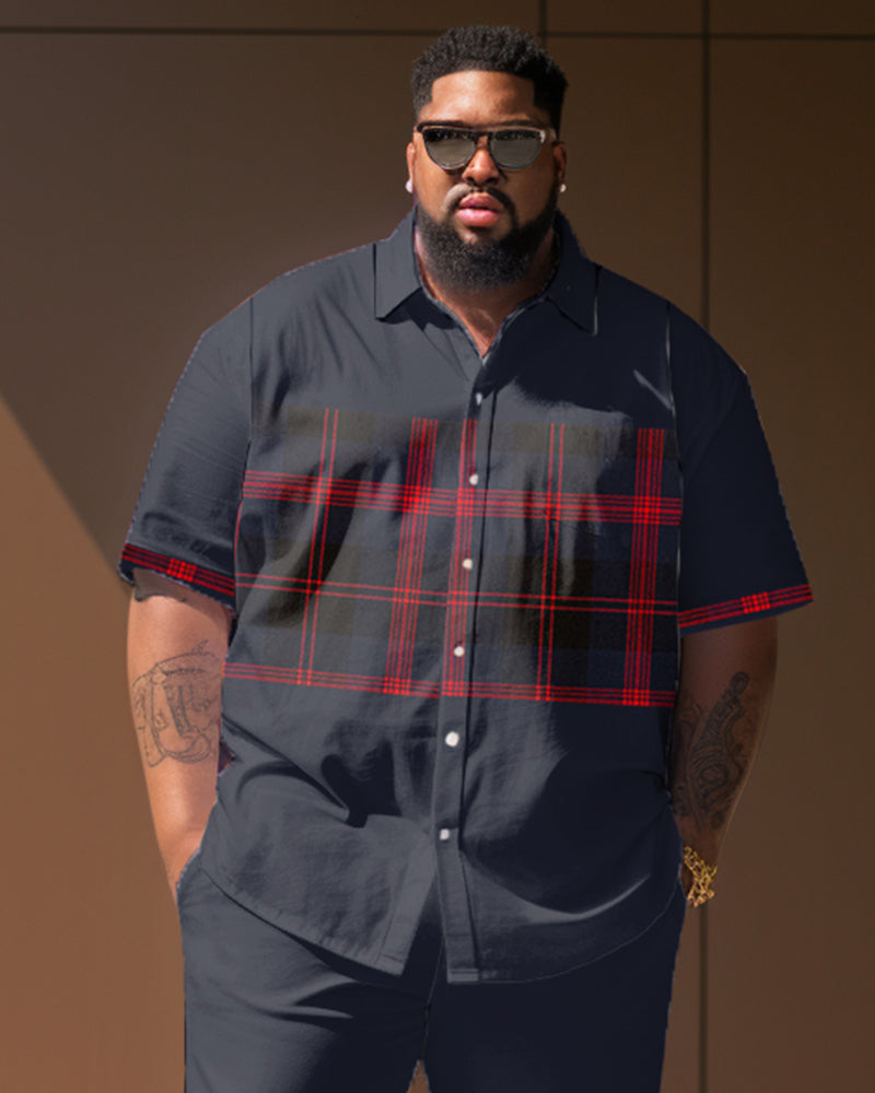 Big & Tall Plaid Jeans for big men view 2