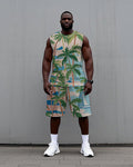 Big & Tall Hawaiian Two-piece Set for big men view 1