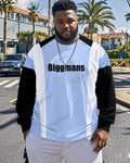 Big & Tall Colorblock Graphic Men's Clothing for big men
