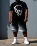 Big & Tall Graphic Skull Two-piece Set for big men view 1