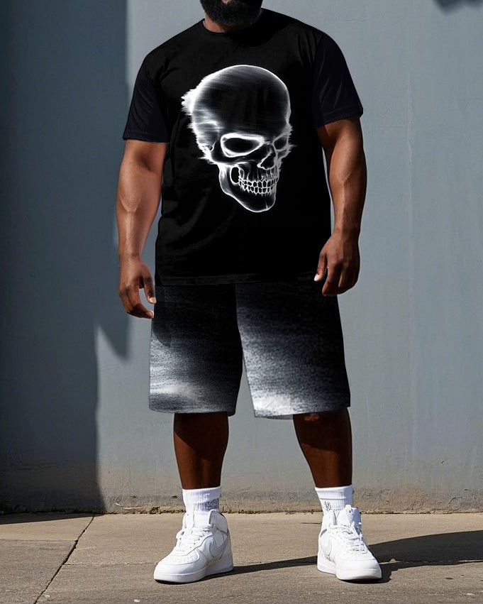 Big & Tall Graphic Skull Two-piece Set for big men view 1