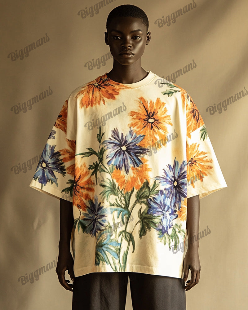 Big & Tall Graphic Floral T-Shirt for big men