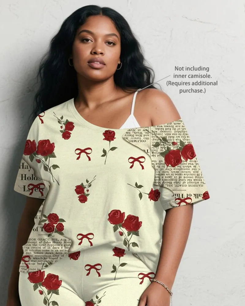 Big & Tall Graphic Vintage Two-piece Set for big men view 3