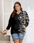 Big & Tall Black Graphic Floral Men's Clothing for big men view 1