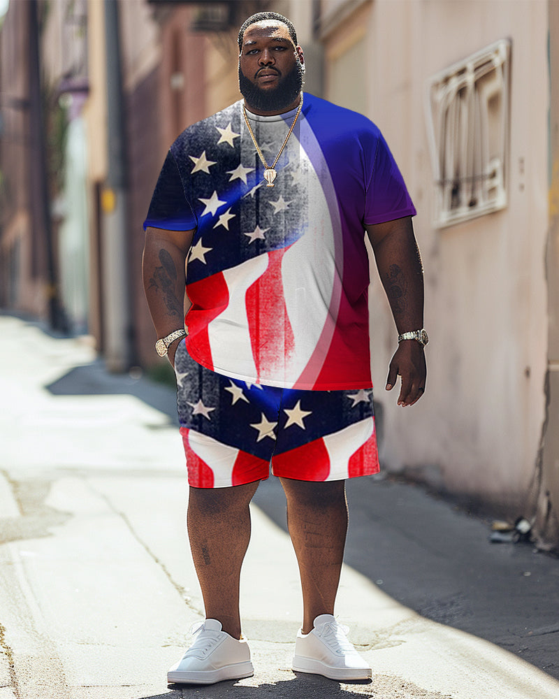 Big & Tall Graphic Two-piece Set for big men view 1