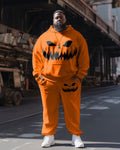 Big & Tall Graphic Hoodie Sweatpants Set for big men view 1