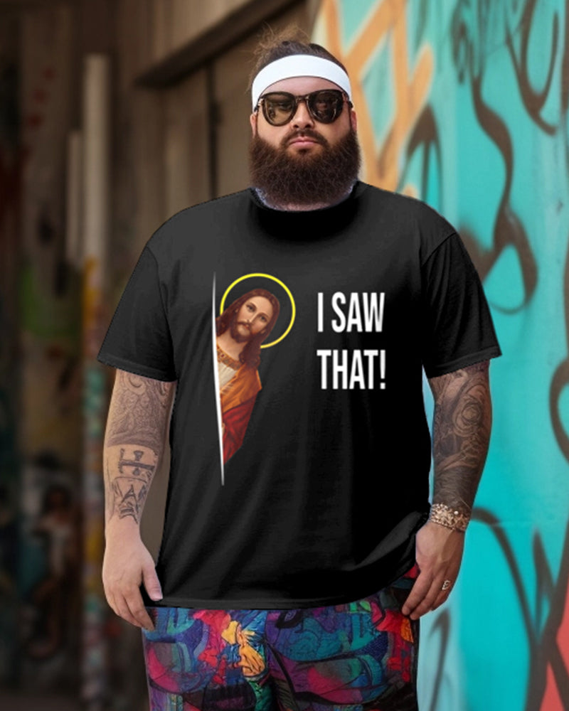 Big & Tall Graphic Two-piece Set for big men view 2