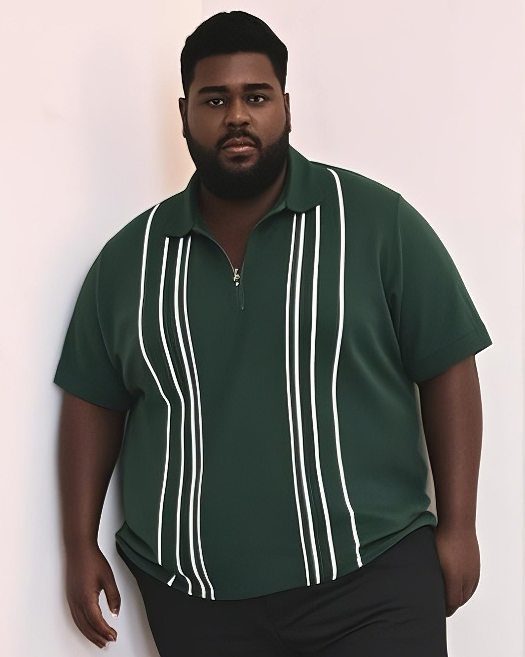 Big & Tall Streetwear Short Sleeve Shirt for big men