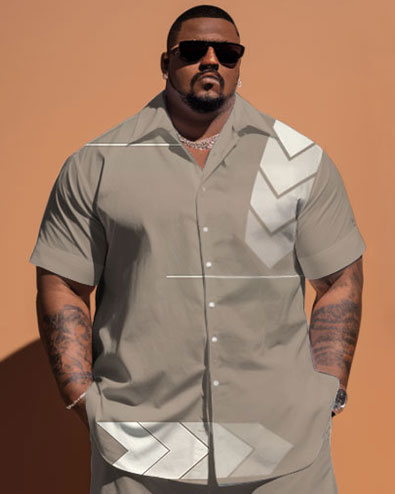 Big & Tall Geometric Jeans for big men view 2