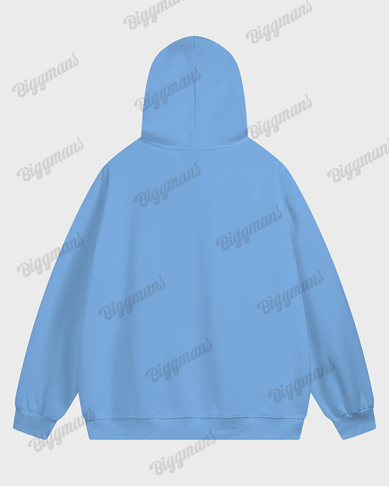 Big & Tall Graphic Streetwear Hoodie Sweatpants Set for big men view 3