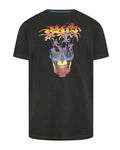 Big & Tall Black Hawaiian Skull T-Shirt for big men view 1