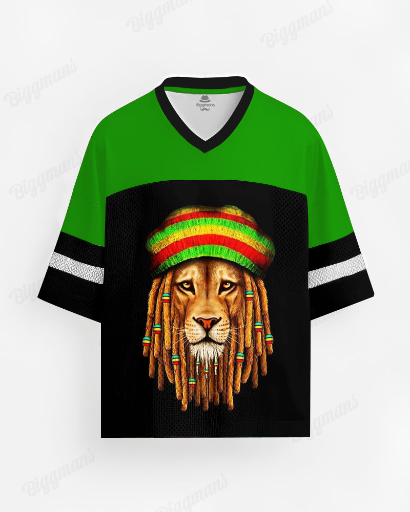 Big & Tall Black Green Colorblock T-Shirt for big men view 1