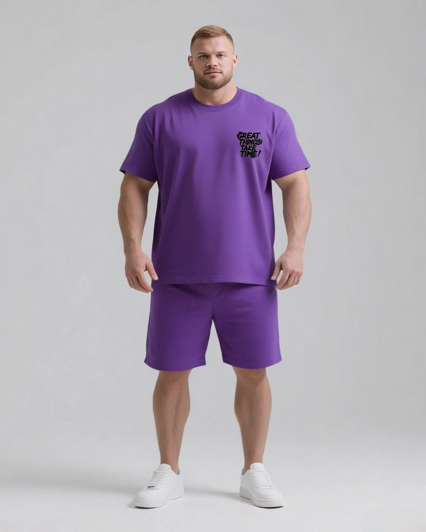 Big & Tall Streetwear Two-piece Set for big men view 11