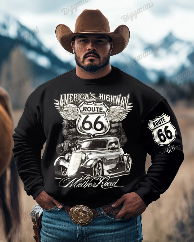 Big & Tall Western Streetwear Hoodie for big men