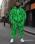 Big & Tall Graphic Hoodie Sweatpants Set for big men view 1