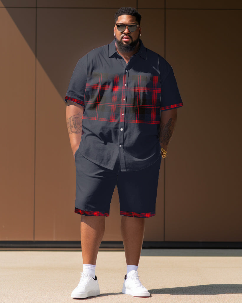 Big & Tall Plaid Jeans for big men view 1