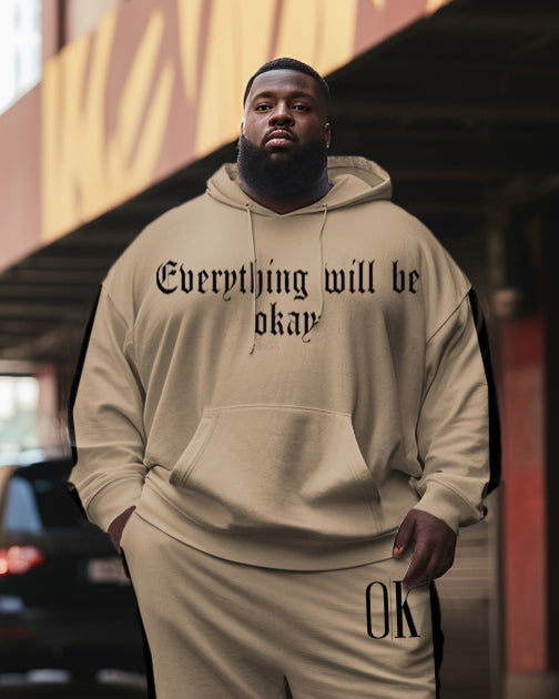 Big & Tall Colorblock Striped Graphic Hoodie for big men view 2