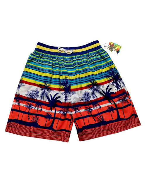 Big & Tall Hawaiian Tropical Gradient Shorts for big men