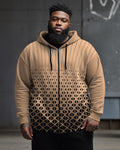 Big & Tall Graphic Hoodie Sweatpants Set for big men
