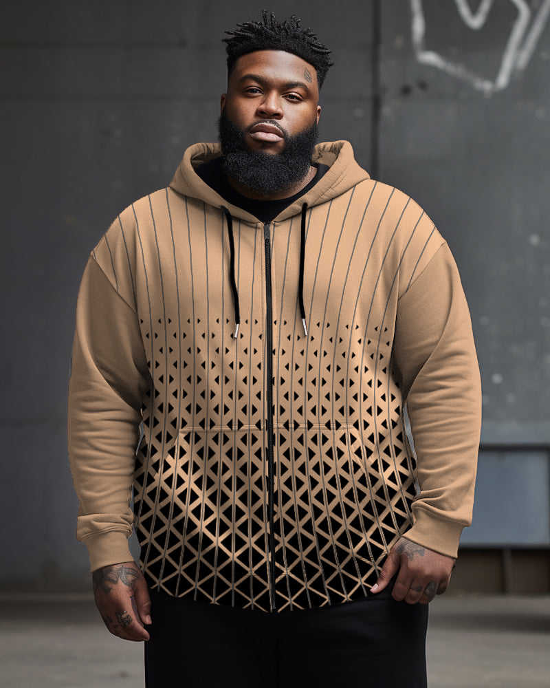 Big & Tall Graphic Hoodie Sweatpants Set for big men
