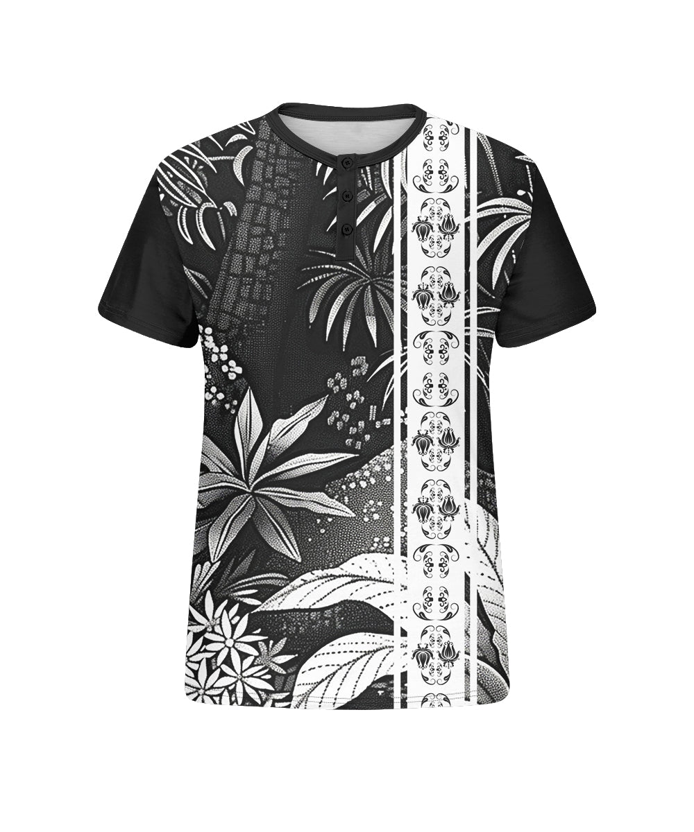 Big & Tall Black White Gradient T-Shirt for big men view 4