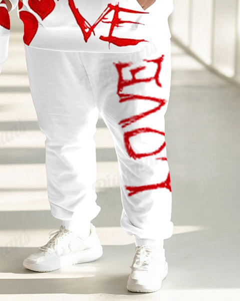 Big & Tall Patchwork Hoodie for big men view 4