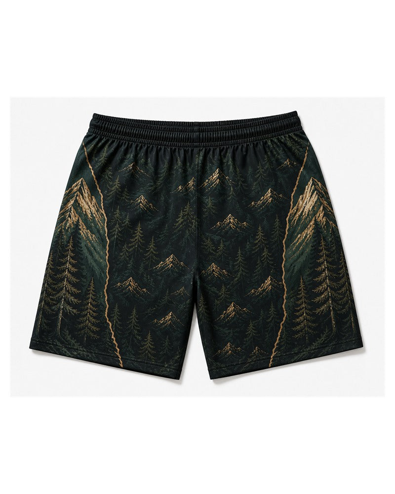 Big & Tall Graphic T-Shirt Shorts Set for big men view 3