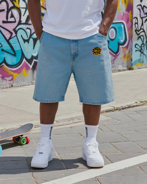 Big & Tall Denim Graffiti Streetwear Jeans for big men