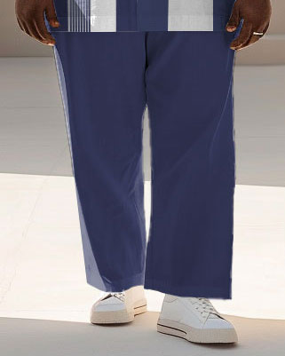 Big & Tall Colorblock Business Casual Jeans for big men view 3