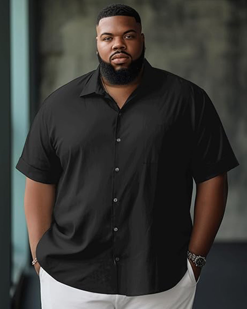 Big & Tall Hawaiian Short Sleeve Shirt for big men view 7