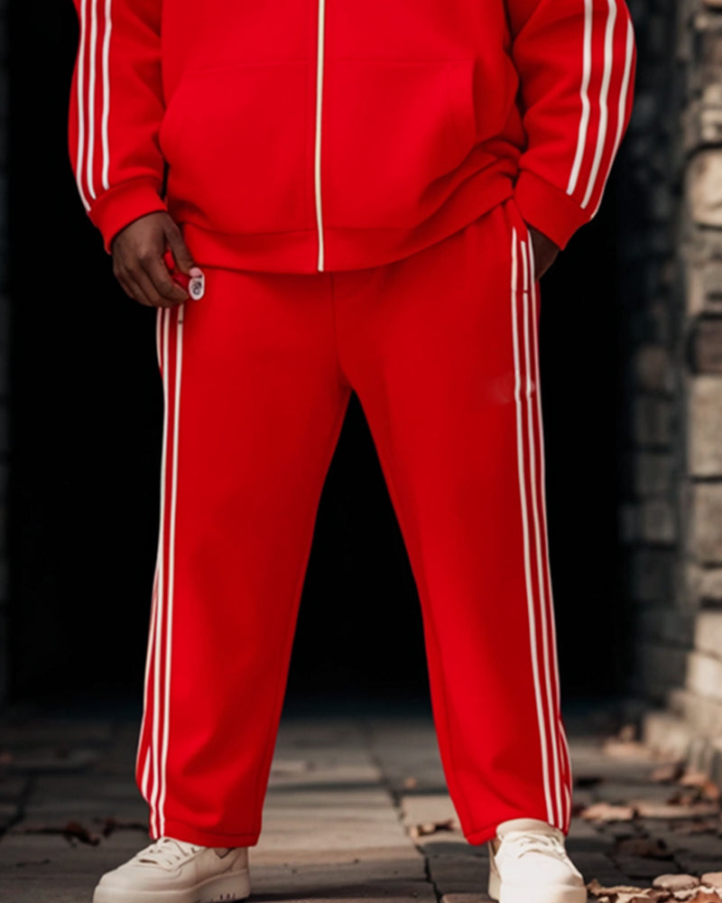 Big & Tall Colorblock Two-piece Set for big men view 3